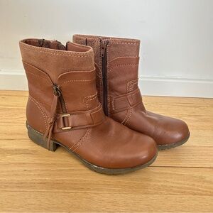 Clarks Riddle Avant Ankle Boots Women's 7.5M Brown Leather